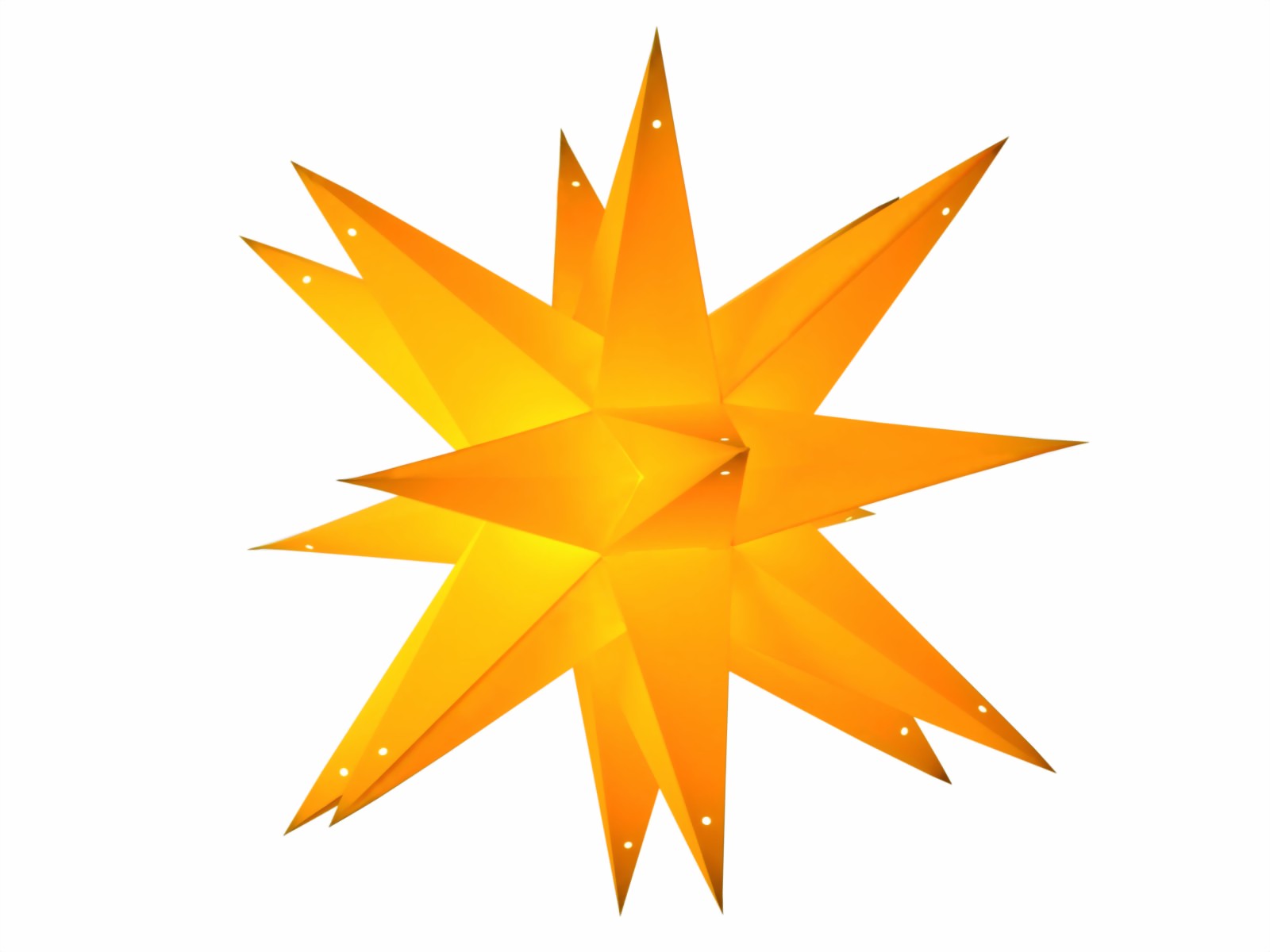 Bild von starlightz noël yellow earth friendly Leuchtstern