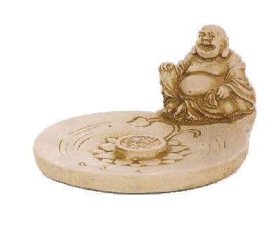 Bild von Räucherstäbchenhalter Buddha sandfarben