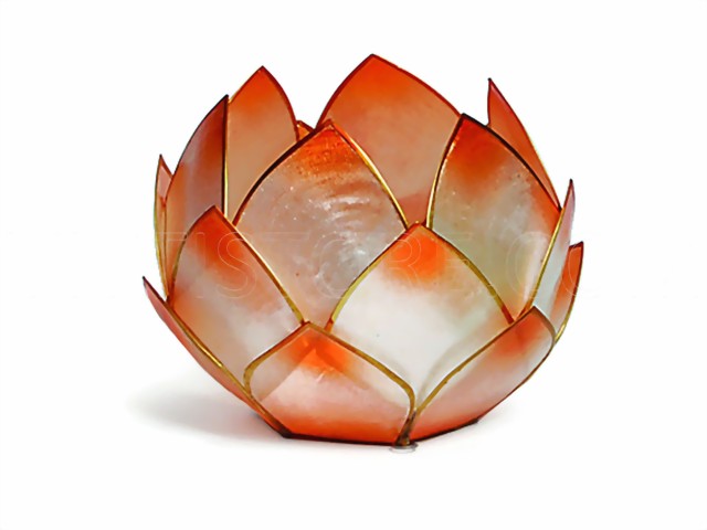 Bild von Teelicht Lotus-Licht Abenddämmerung mandarin