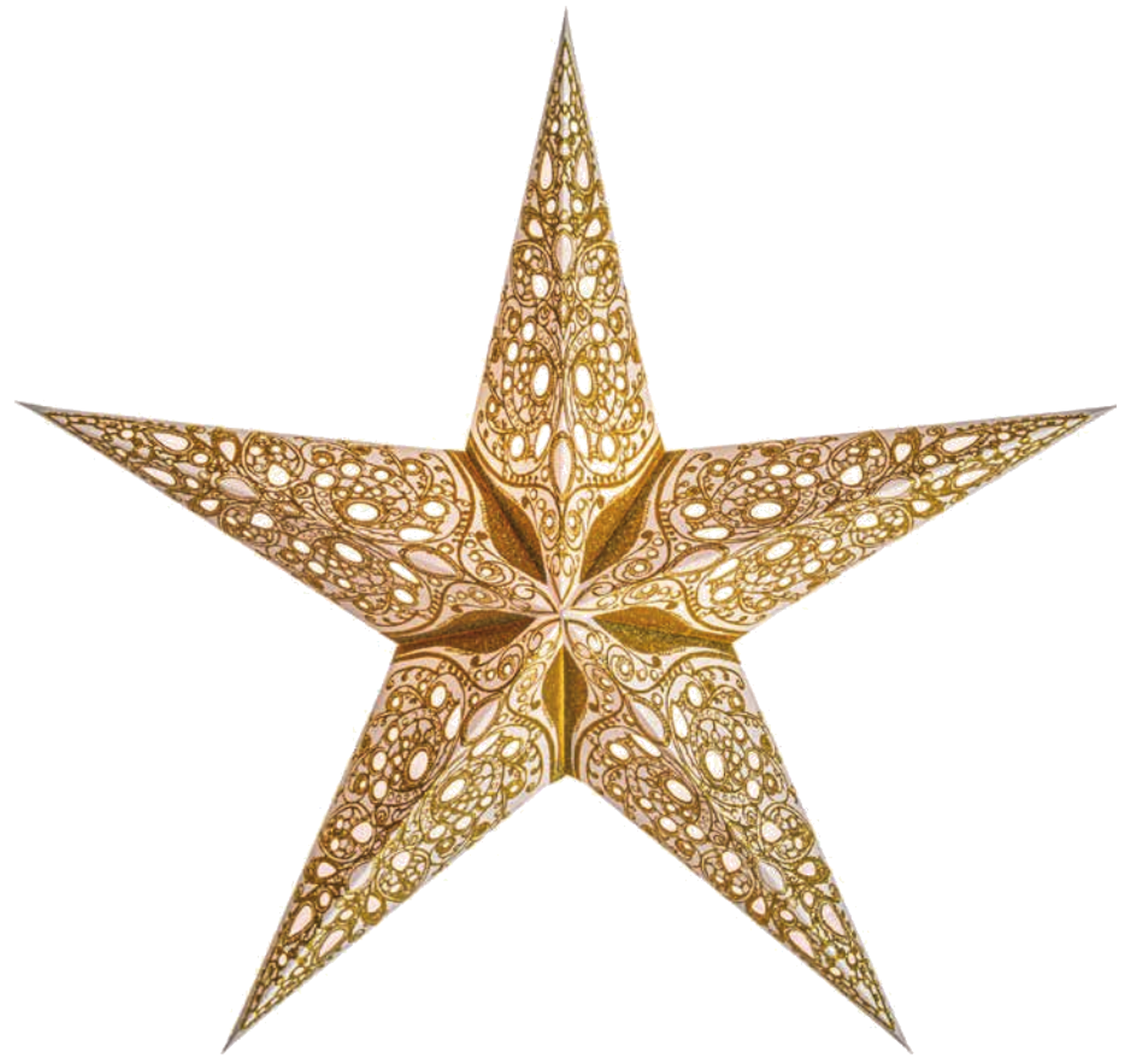 Bild von starlightz raja small gold earth friendly Leuchtstern