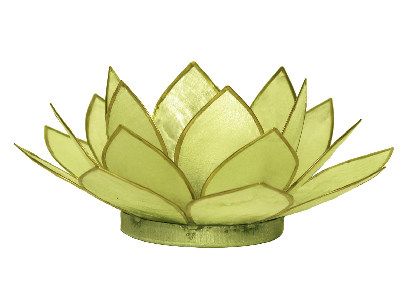 Bild von Teelicht Lotus-Licht Frühjahrssonne apfelgrün