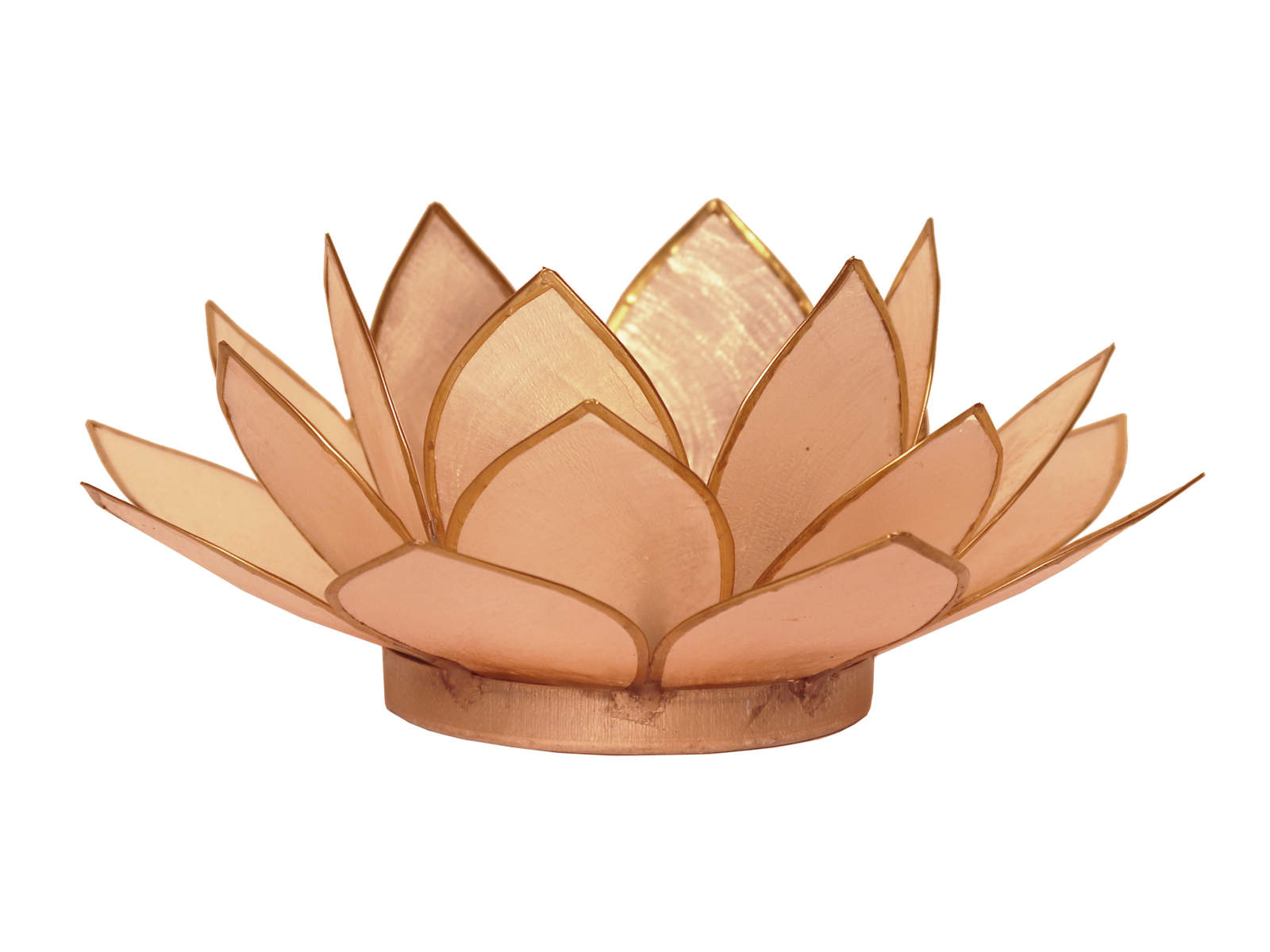 Bild von Teelicht Lotus-Licht Frühjahrssonne pfirsisch