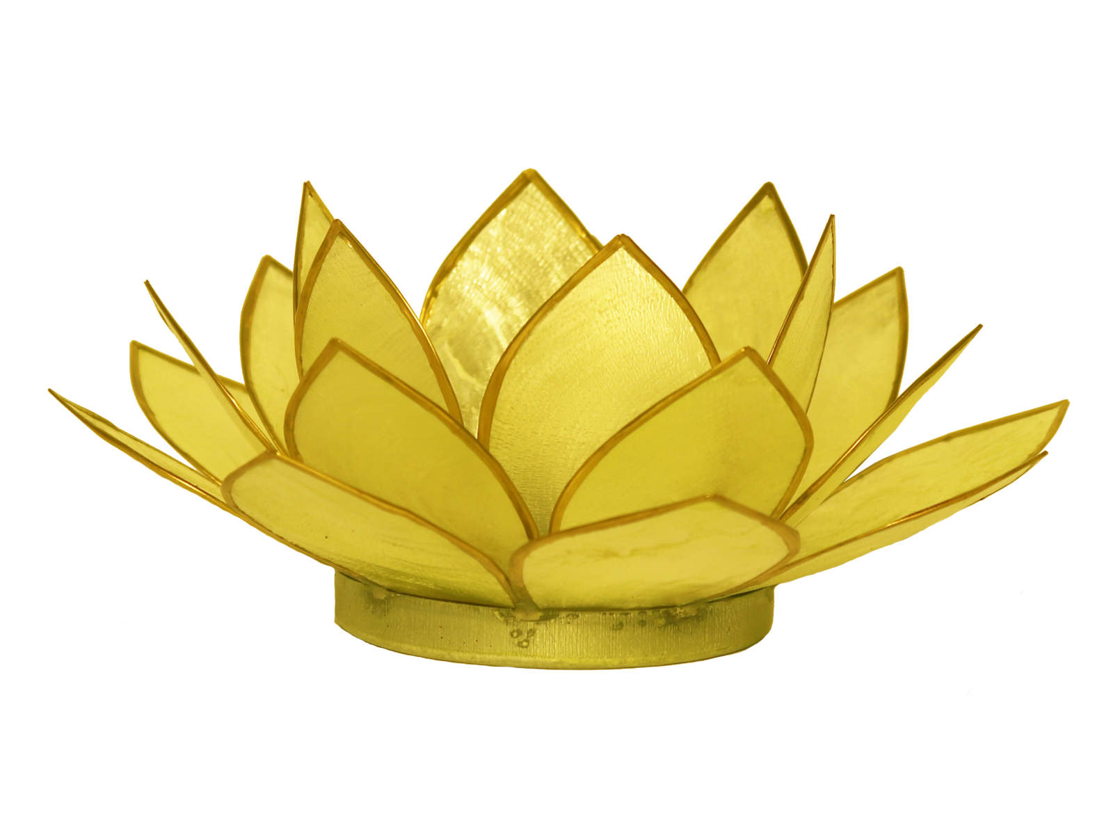 Bild von Teelicht Lotus-Licht Frühjahrssonne zitronengelb